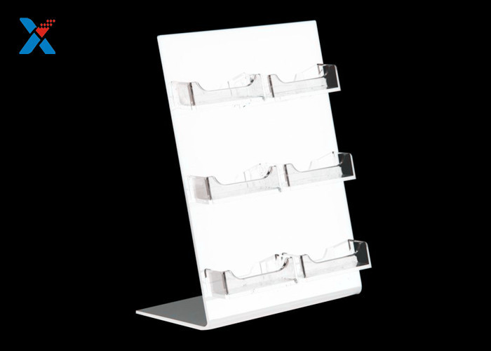 Plexiglass / Acrylic Business Card Holder , 6 Pockets Acrylic Document Holder