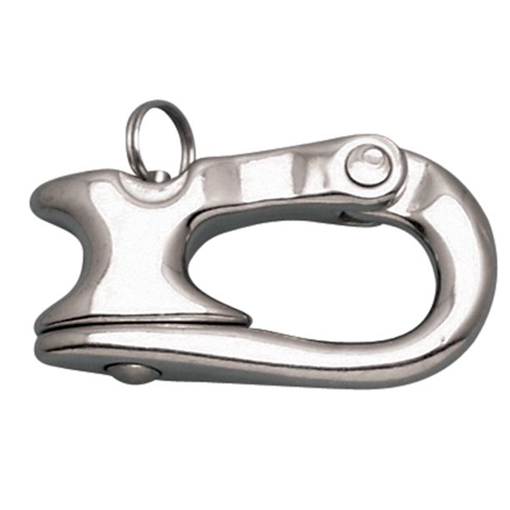 Imperial Measurement System Stainless Steel Sheet Snap Shackle with Thimble and Locking Pin Deck
