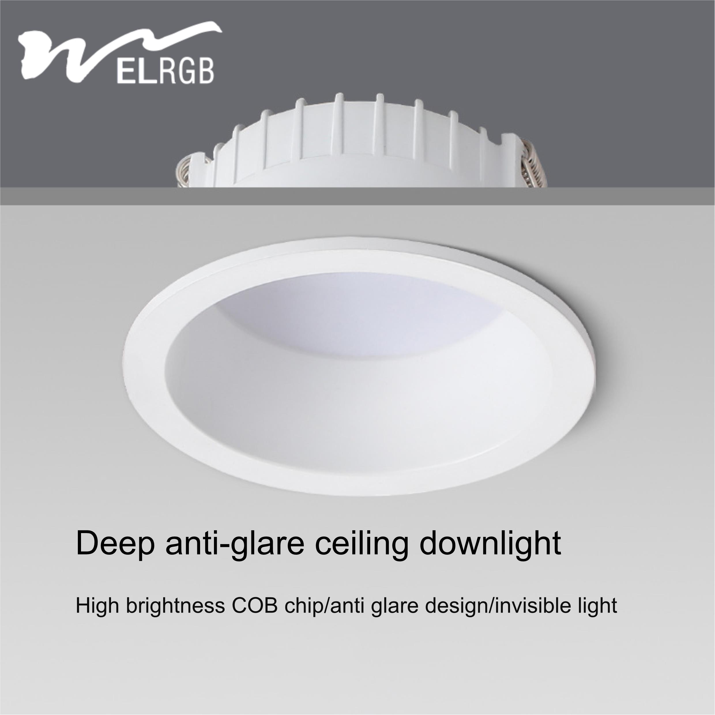 Intelligent Infinite Dimming Dual Color Embedded Spotlight for Living Room 6-20 Watts