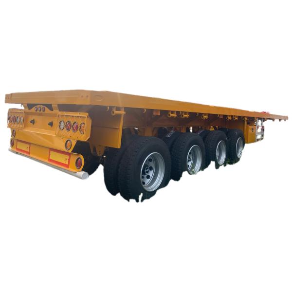 CIMC 100 Ton 4-Axle Flatbed Container Semi-Trailer Steel Flatbed Trailer With