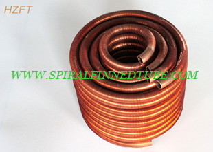 Oil Coolers Compact Design Finned Tube Coils / Water Heating Coils