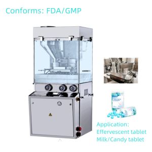 TIANHE Effervescent Tablet Force Feeder Tablet Compression Machine Touch Screen