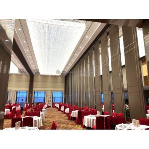 45dB Soundproof Level Gala Banquet Hall Partition Wall Customization