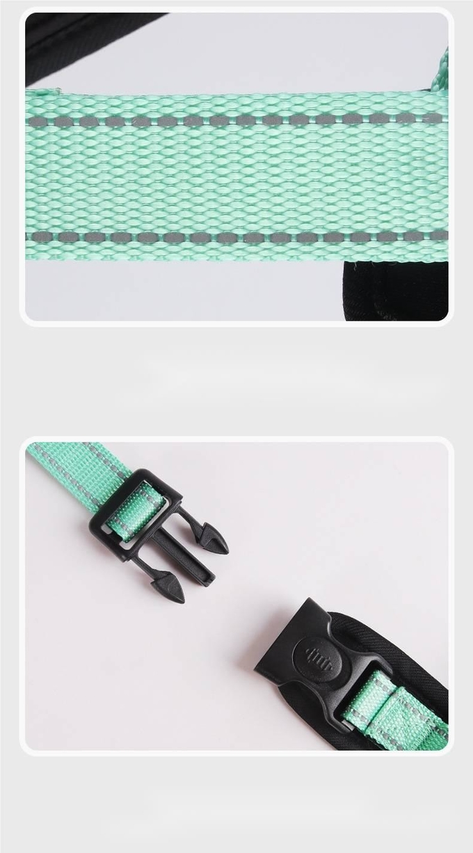 Reflective Strips Milk Silk Design Pet I Shaped Harness Leash For Dogs