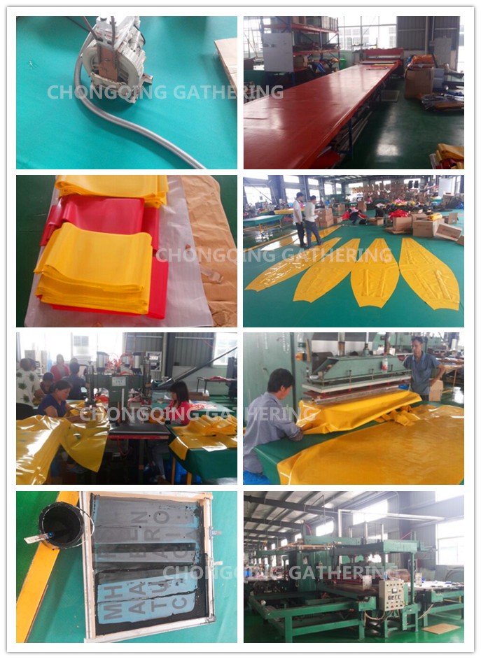 High strengh 2 tons load test water bag for crane&davit