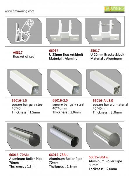 Telescopic Roller Blind Kits Window Awning Bracket Accessories