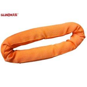 Flat Woven Pattern Polyester Endless Round Sling 20T EN 1492-2 For Industrial