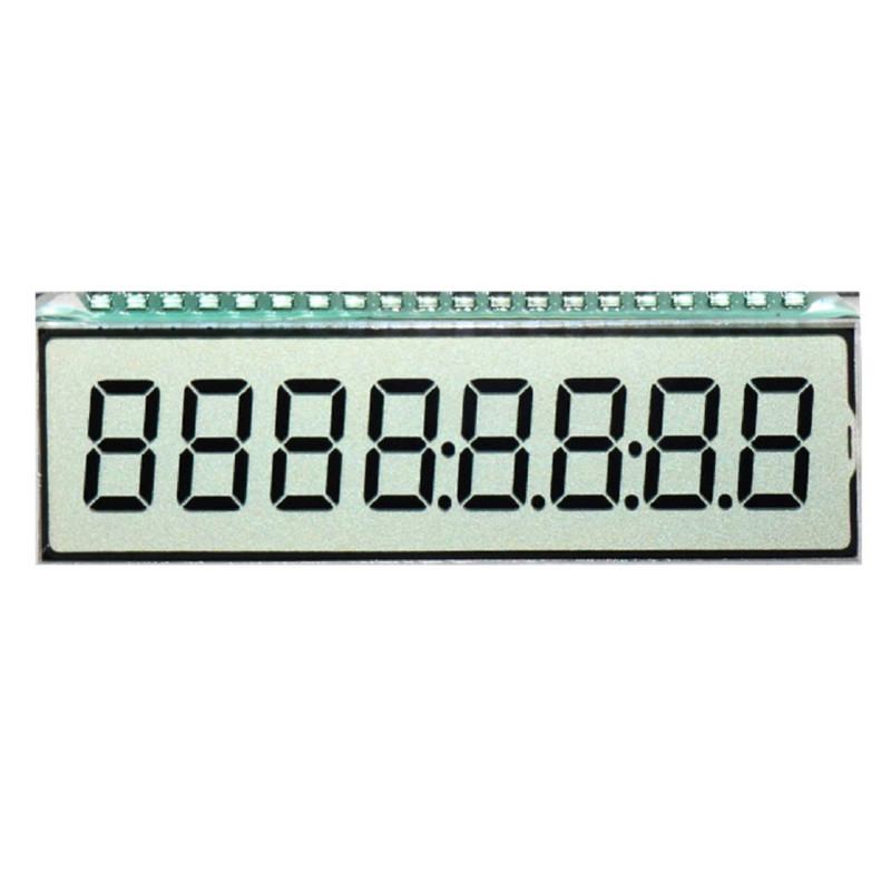 Customized Size VA Digit LCD Screen TN HTN FSTN Custom 7 Segment Monochrome Meter Display