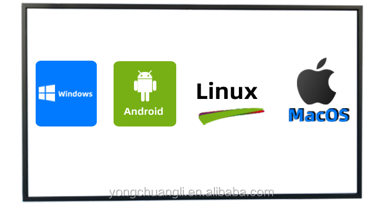 55 Inch IR Touch Screen Frame Overlay 20.7mm Width 10mm Thickness