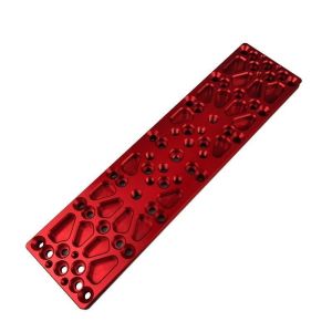 Red Oxidation Aluminum Precision Cnc Machined Parts Workshop Factory Supplying