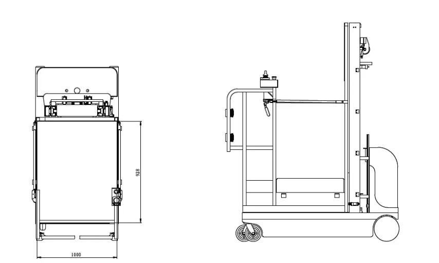 300Kg 2700-4500 Mm Self - Propelled Electric Order Picker For Picking Height