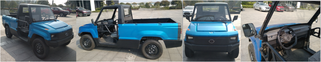 Battery Powered Mini Pickup Trucks Low Speed Auto Assembling Projects