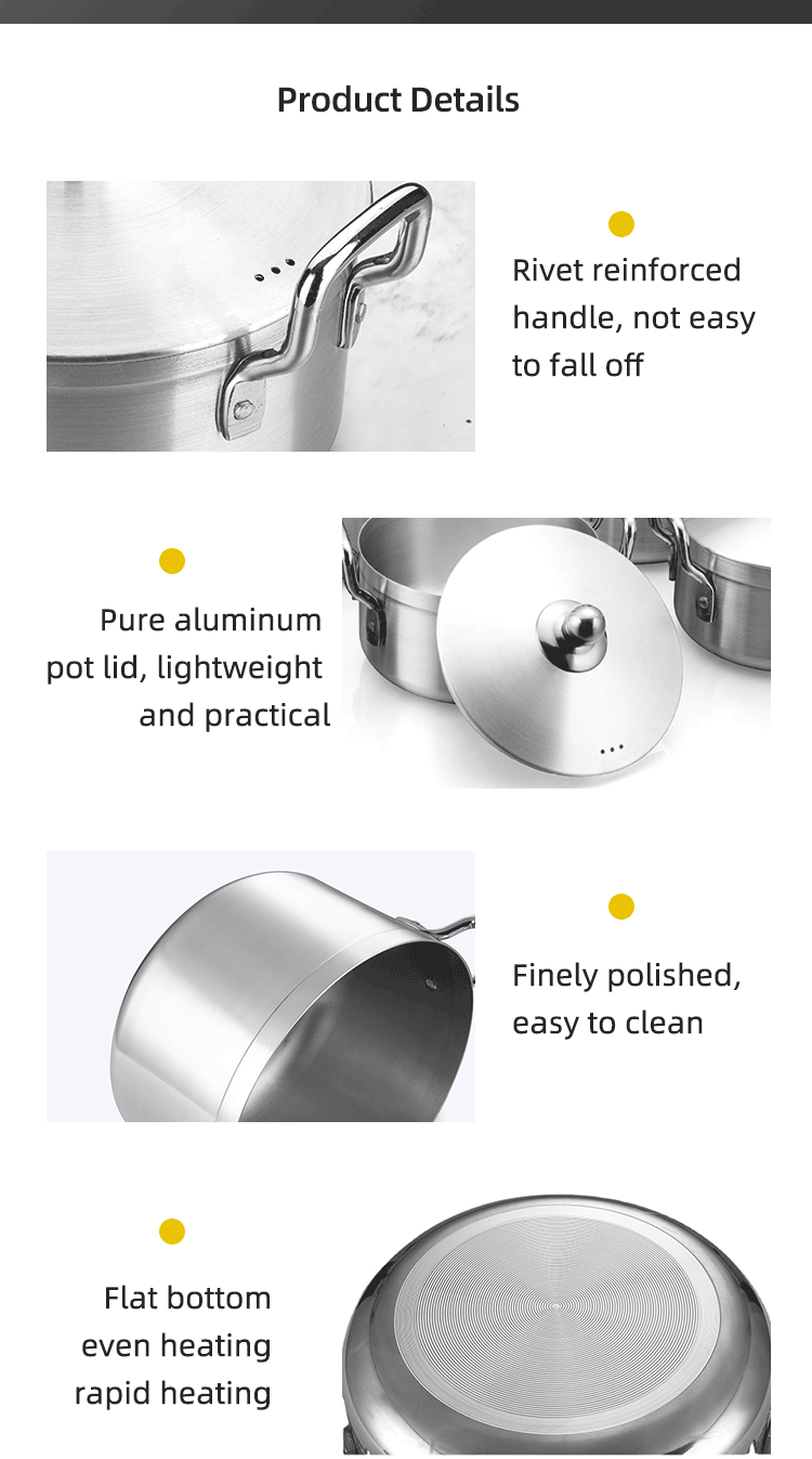 7 PCS Cookingware Set Cooking Pot Kitchen Ware Aluminum Cookware Set