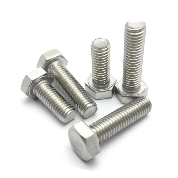Hex Head Bolts Monel 400 DIN933 DIN931 M6 M8 M10 Bolts and Nuts Full Threaded