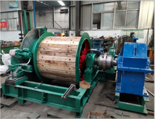 Lebus 900mm Dia Drum Wire Electric Rope Winch Red For Construction