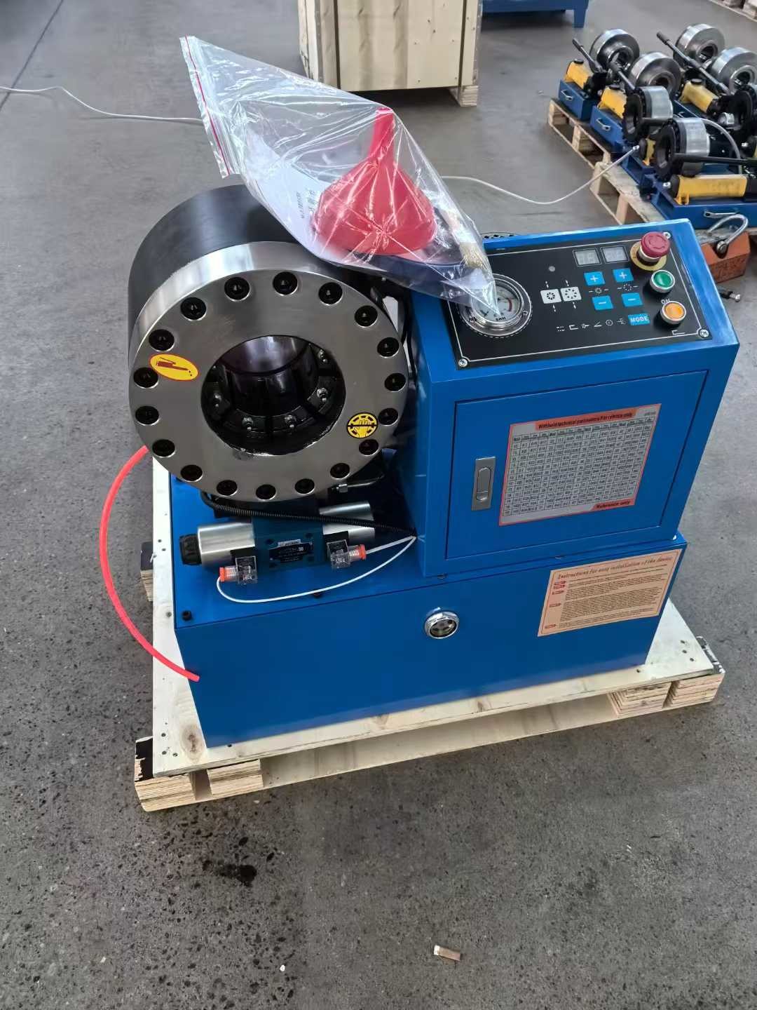 PLC / Digital / Button Control System 2 Inch 10 Dies DX68 Hose Crimping Machine Hose Crimper High Efficiency