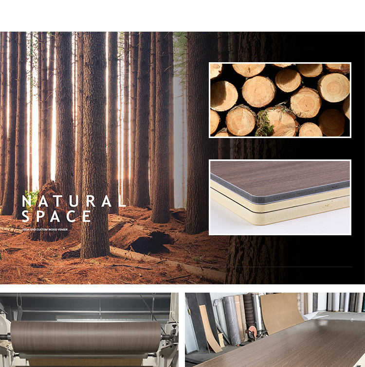 Factory Customized Environmentally Friendly Wood Grain Wood Veneer Wall Panels
