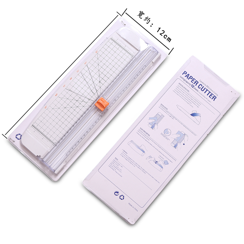 ZEQUAN Era Plastic Manual A4 Paper Cutter 375*130*35MM White for Customer Requirements
