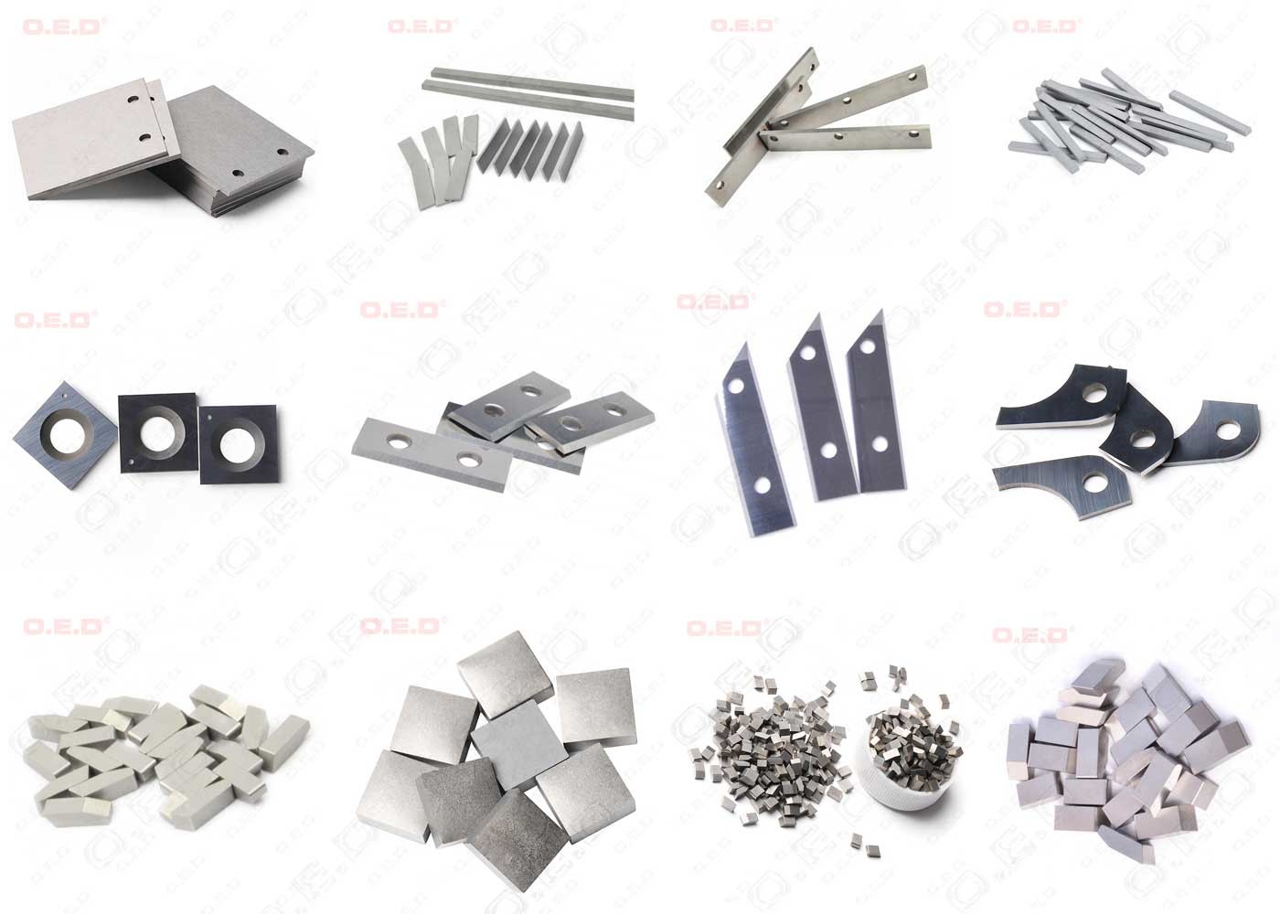 Indexable Carbide Wood Cutting Tools , K40 Tungsten Carbide Planer Blades
