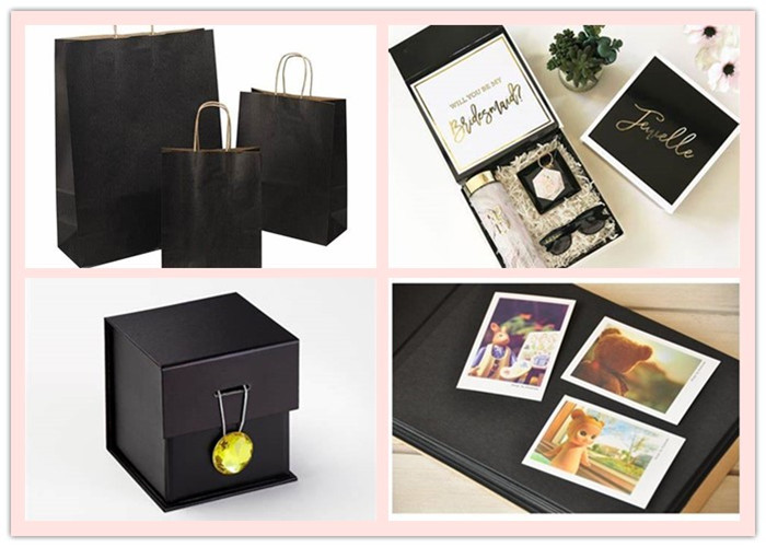 Uncoated Strong Solid Black Cardboard Sheets With 250gsm 300gsm