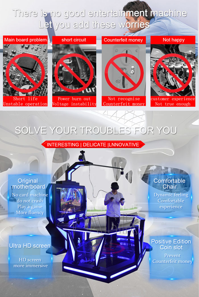 Dancing Shooting Skiing 9D VR Simulator Indoor Game Zone Rock Ship Virtual Reality Equipment