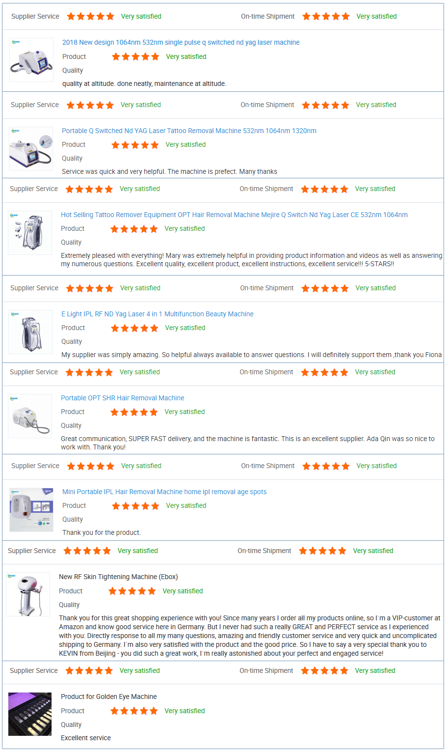 Opt E-Light Ipl Rf Nd Yag Laser Machine 4 In 1 Beauty Salon Equipment