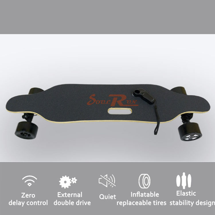 Safe Waterproof Electric Skateboard 7 PLY 1 Baboo Deck Material