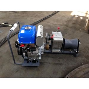  Efficient Power Puller Winch / 5 Ton Cable Winch Threading Machine For Power Construction Manufactures