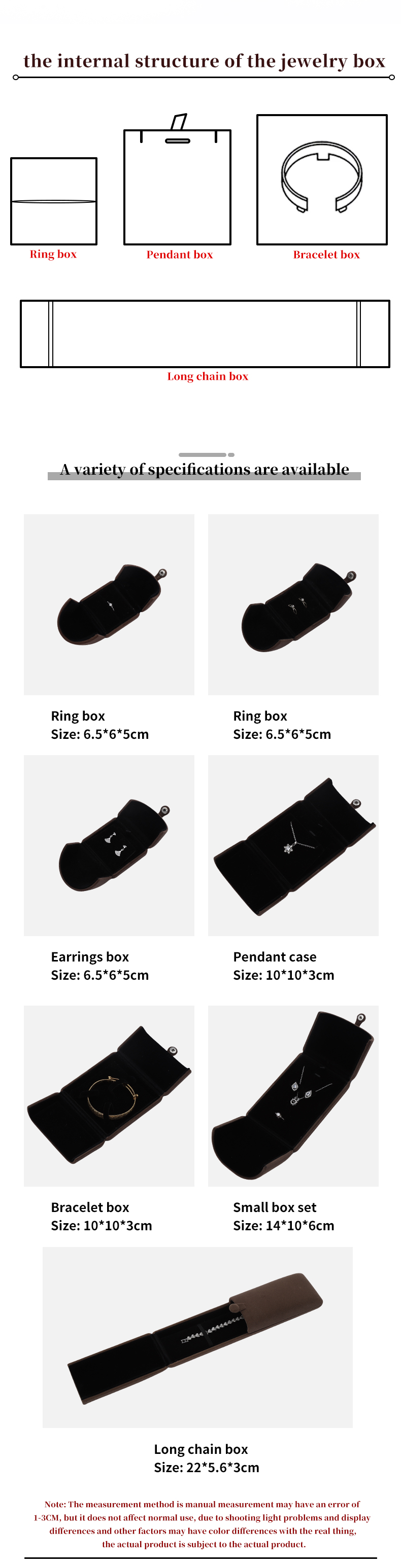 Clamshell Shaped Velvet Jewelry Organizer Box Luxury Storage Packaging Button Closure