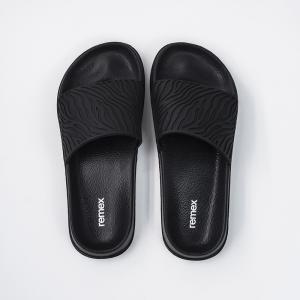  Womens Black PVC Non Slip Shower Sandals Shock Absorbing For Bathroom Manufactures