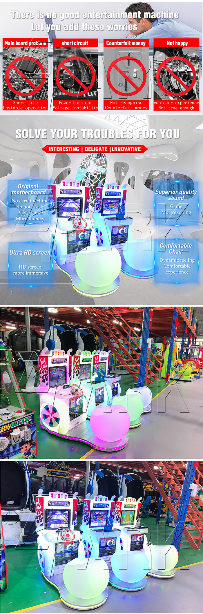 Kids Coin Operated Amusement Game Machines National Racing Series