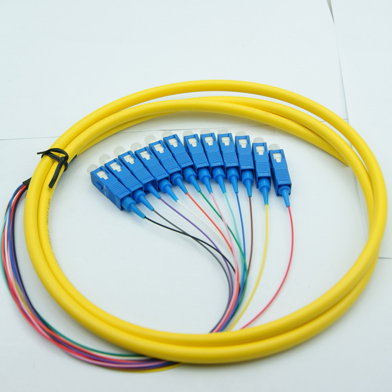 24 Core Multi Fiber Break Out Cable LC/UPC-LC/UPC Strip on 0.9mm tight buffer