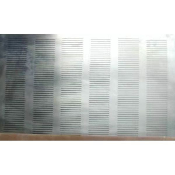 SUS304 Or SUS316 Vibrating Screen Plate With Slotted Type Of Pulp Roughing