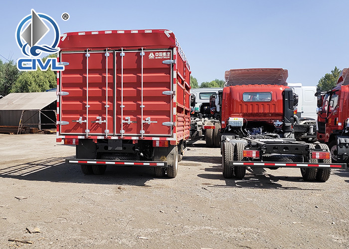 Sinotruk 3-5 Tons HOWO Light Duty Commercial Trucks 6 Tires Van Cargo Truck 3-6ton load capacity