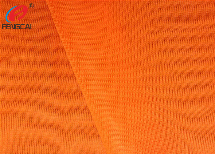 Orange Colour Reflective Polyester Fluorescent Material Fabric As Uniform Material