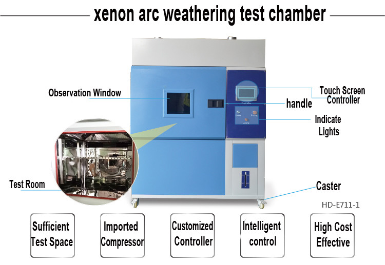 Xenon Laboratory Simulation Test Chamber , Comprehensive Climate Testing Machine