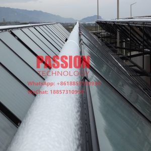 China 5000L Hotel Solar Heater Heating Blue Titanium Flat Collector Black Chrome Flat Solar Panel Swimming Pool Solar Heater on sale