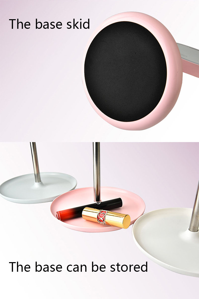 Led Lighted Cosmetic 10x Magnifying Mirror For Makeup Vanity