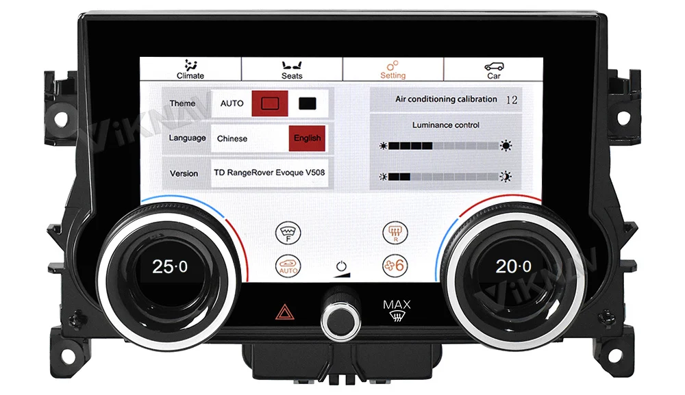 Air Condition Panel For Land Rover Evoque L551 L538 2012-2018 Wide Angle Car Radio display Touch LCD Screen Control