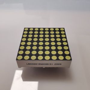 635nm 100mcd 8 X 8 Dot Matrix LED Display Yellow segment black Face