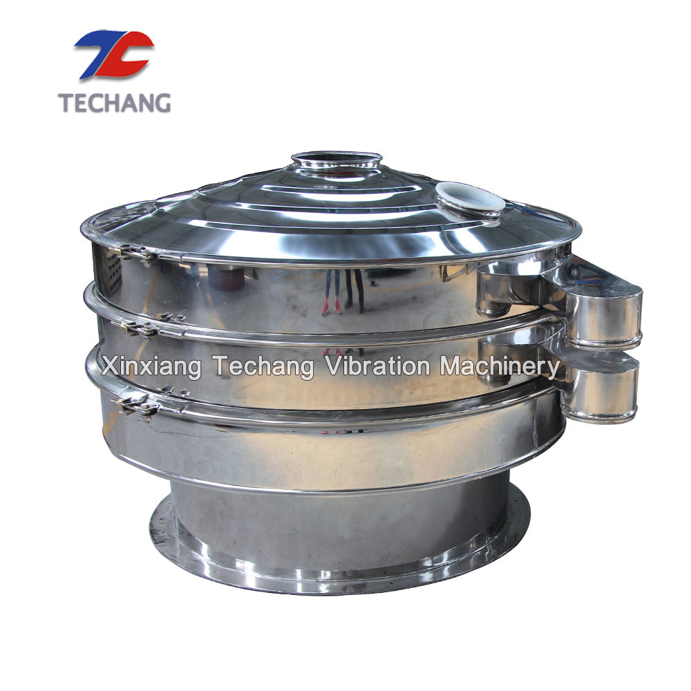 Spice Fine Mesh Sifter Round Rotary Vibrating Screen Separator