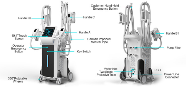 2019 New Arrivals! Ice Shaping Cool body sculpting Cryolipolysis fat freezing Machine with 4 handles