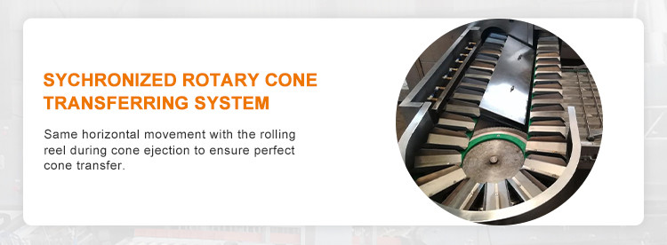 107 Baking Plates Ice Cream Cone Production Line Rolled Sugar Cone Baking Machine