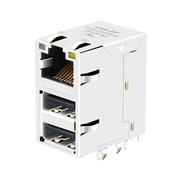 Belfuse 0862-1J1T-43-F Compatible LINK-PP LPJU4232A64NL 10/100/1000 Base-T RJ45