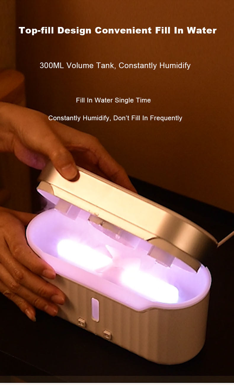 2023 New Flame Water Atomization Jellyfish Fog Humidifier Desktop Portable Essential Oil Aroma Diffuser with Atmosphere Light