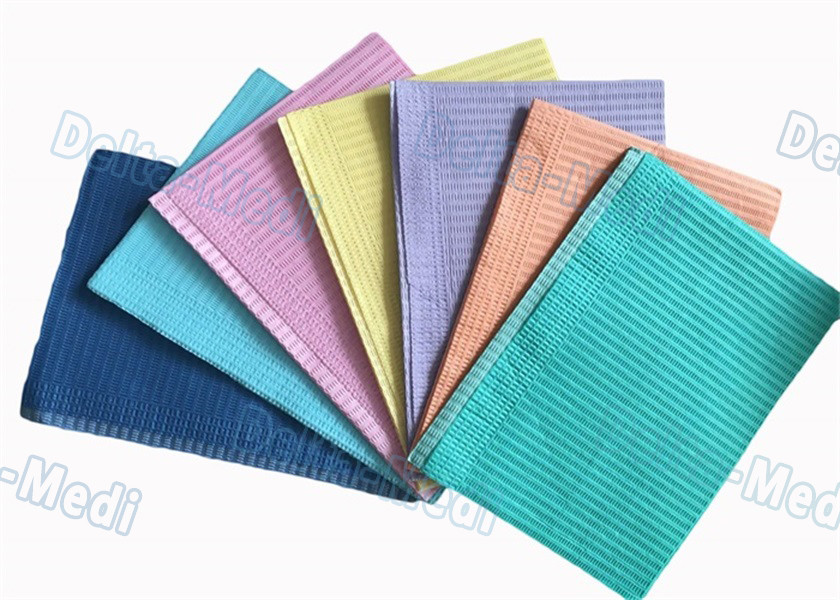 Class I Disposable Dental Bibs Waterproof Square Shape 33 * 45cm For Patient