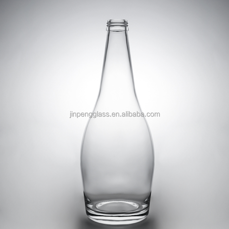 Glass bottle Whisky Glass Vodka Gin Rum bottle with cork 375ml 500ml 700ml 750ml 1000ml