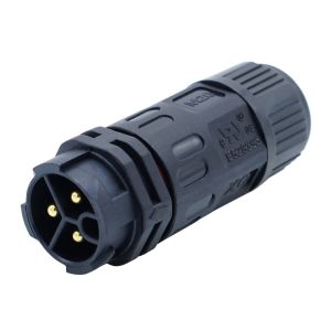 M12 Electronic Waterproof Connector 10A With Self-Locking Plug