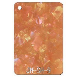 1.25g/cm3 Pattern Acrylic Sheet Pearlescent Mineral Crystal Sheet