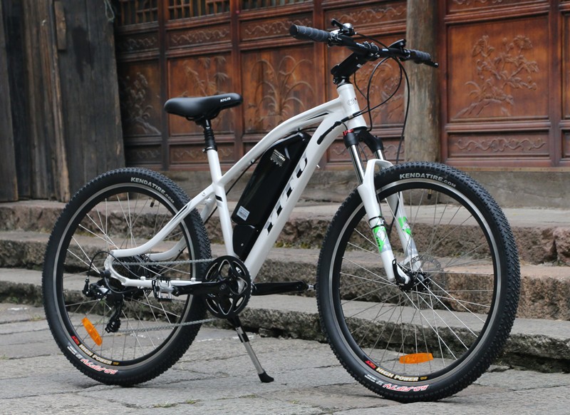 Aluminum Alloy Frame 36V Electric Mountain Bike With 8Fun Motor Kettle Battery